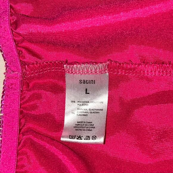 Satini Large Hot Pink Satin Shorts Sleep Pajamas Women - Picture 3 of 7